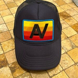 Aviator Nation trucker hat rainbow vintage